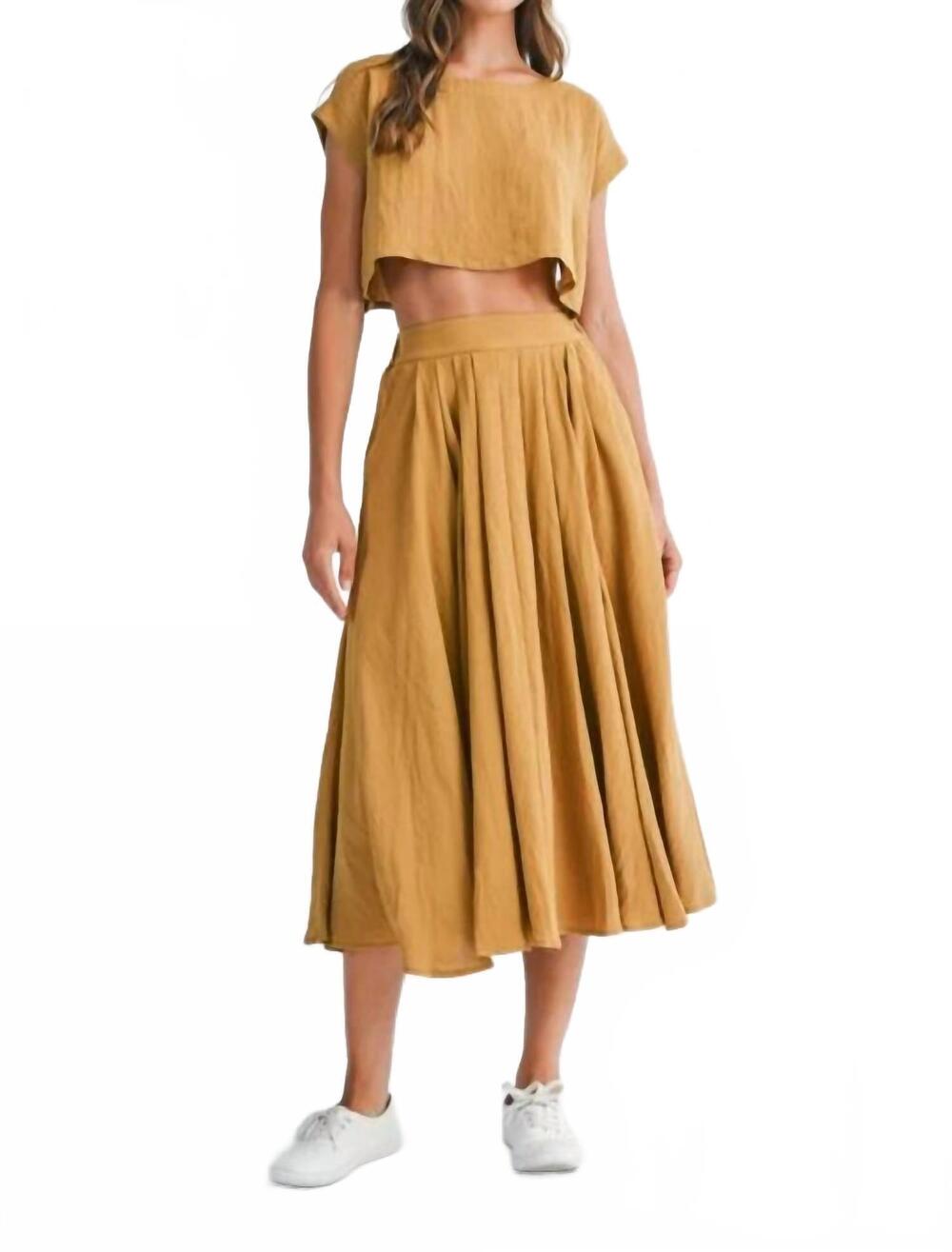 NEW MABLE mandy skirt set in mustard